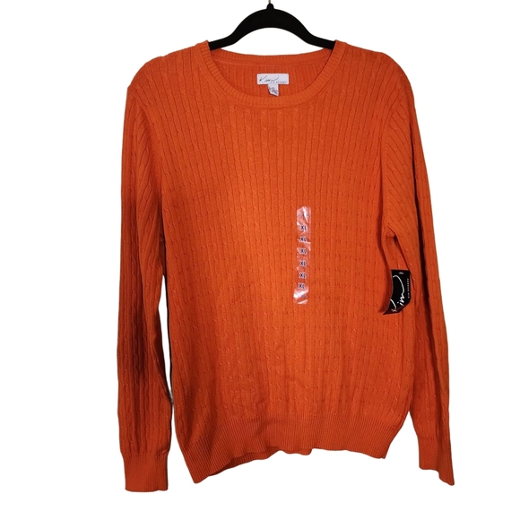 KIM ROGERS orange sweater new with tags XL - Picture 1 of 7